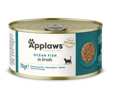 APPLAWS Ocean Fish In Broth Tin 70g Applaws