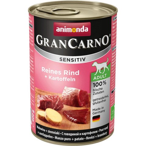 Animonda GranCarno Sensitiv Adult Dog Wołowina I Ziemniaki 400g Animonda