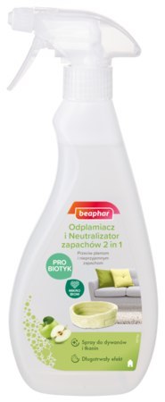 BEAPHAR 2 W 1 Odplamiacz I Neutralizator Zapachów 500ml BEAPHAR