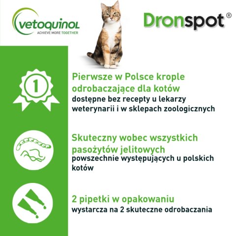 Bayer Dronspot Krople Na Robaki I Pasożyty 2x0,7ml Bayer