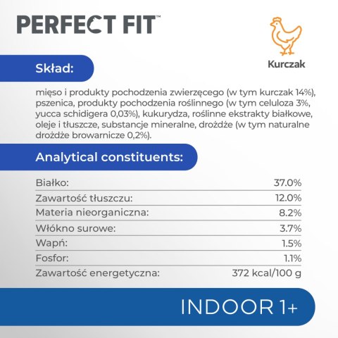 PERFECT FIT Indoor 1+ Z Kurczakiem 750g Perfect Fit