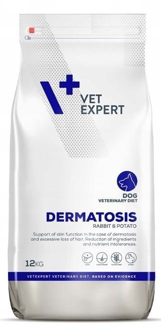 VETEXPERT Veterinary Diet Dog Dermatosis Rabbit&Potato 12kg VETEXPERT