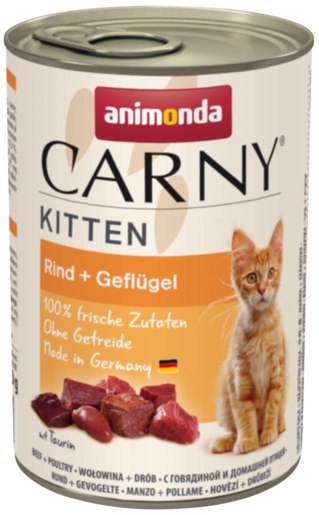 Animonda Cat Carny Kitten Wołowina I Drób 400g Animonda