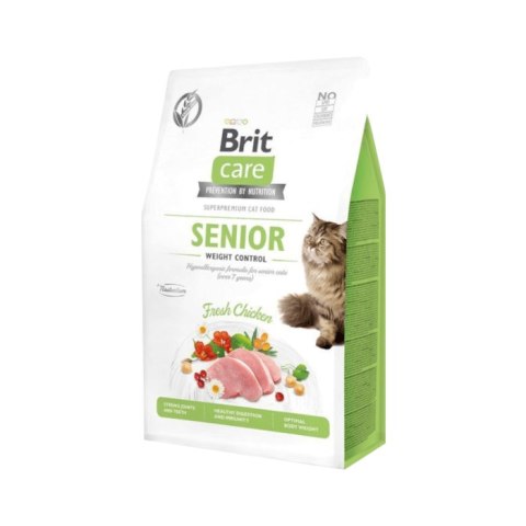 Brit Care Grain-Free Senior Weight Control Z Kurczakiem 2kg Brit