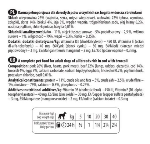 Dolina Noteci Premium Dorsz Z Brokułami 150g Dolina Noteci