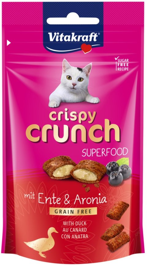 Vitakraft Crispy Crunch Z Kaczką I Aronią Dla Kota 60g Vitakraft