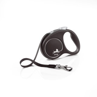 Flexi Smycz Black Design L Taśma 5m Do 50kg Czarna Flexi