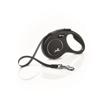 Flexi Smycz New Classic S Taśma 5m Do 15kg Czarna Flexi