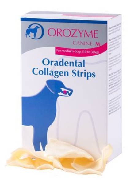 Orozyme Oradental Collagen Strips Kolagenowe Płatki Czyszczące Dla Psa M 141g Animalcare