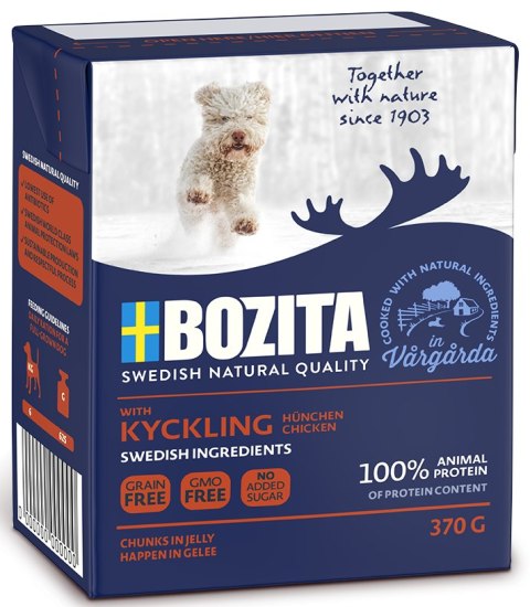 BOZITA Dog Junior Delikatny Kurczak W Galarecie 370g Bozita
