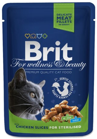 Brit Premium Cat Dla Dorosłych Kotów Sterylizowanych Z Kurczakiem 100g Brit