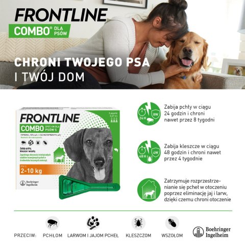 FRONTLINE Combo Spot-On Dla Psów 3x0,67ml Frontline (Boehringer Ingelheim)