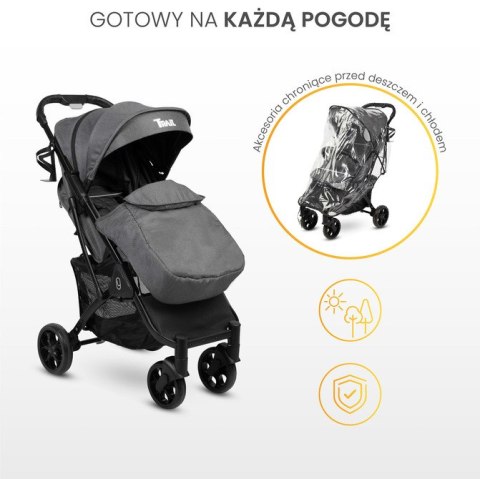 WÓZEK SPACEROWY TRAIL BLACK
