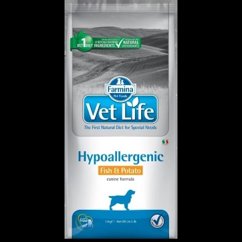Farmina Vet Life Canine Hypoallergenic Fish&Potato 12kg Farmina
