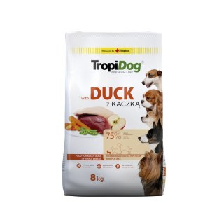 Tropidog Premium Adult Small Breeds Z Kaczką I Ryżem 8kg Tropidog