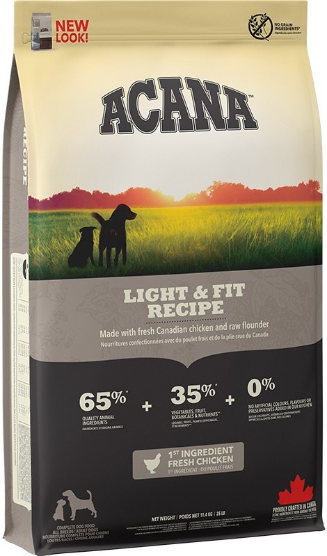 Acana Heritage Light & Fit Dog 11,4kg Acana