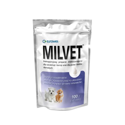 Eurowet Milvet Mleko Zastępcze Dla Szczeniąt I Kociąt 100g Eurowet
