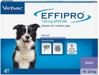 EFFIPRO Spot-On pies M 10-20 kg (pipeta 4 x 1,34ml) Virbac