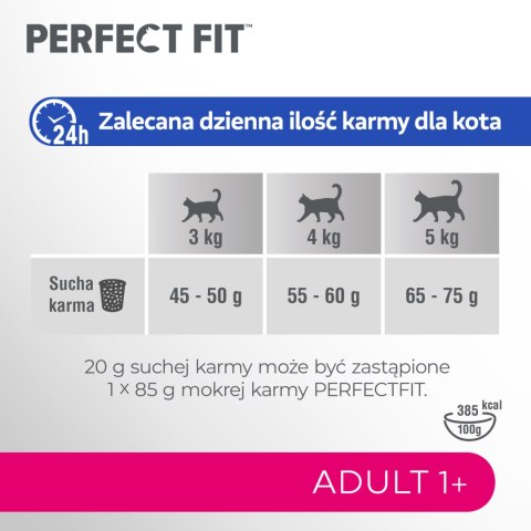 Perfect Fit™ - sucha karma pełnoporcjowa dla dorosłych kotów, bogata w wołowinę 7kg Perfect Fit