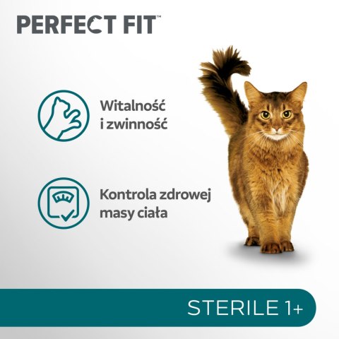 Perfect Fit™ - sucha karma pełnoporcjowa dla dorosłych kotów po zabiegu kastracji, bogata w kurczaka 7kg Perfect Fit