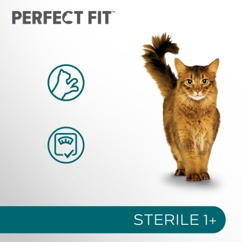 Perfect Fit™ - sucha karma pełnoporcjowa dla dorosłych kotów po zabiegu kastracji, bogata w kurczaka 7kg Perfect Fit