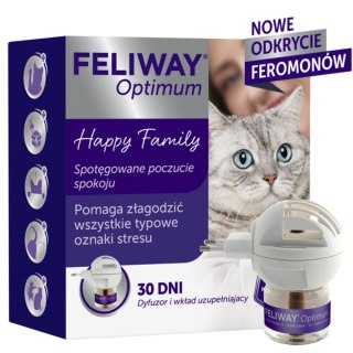 Ceva Animal Health Polska Sp. Z O.o Feliway Optimum Dyfuzor + Wkład 48ml Ceva Animal Health Polska Sp. z o.o.