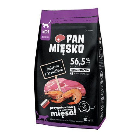 PAN MIĘSKO Cielęcina Z Krewetkami Dla Kota S 10kg PAN MIĘSKO