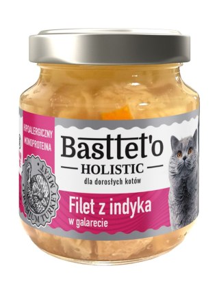 Basttet'o Holistic Filet Z Indyka W Galarecie Dla Kotów 130g Basttet'o