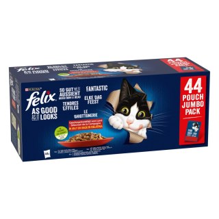 Felix Fantastic Mix Smaków W Galaretce Karma Dla Kota 44x85g Felix