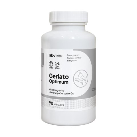 Lab-v Geriato Optimum Wspomaganie Zdrowia Seniorów Dla Psów I Kotów 90 Kapsułek LAB-V