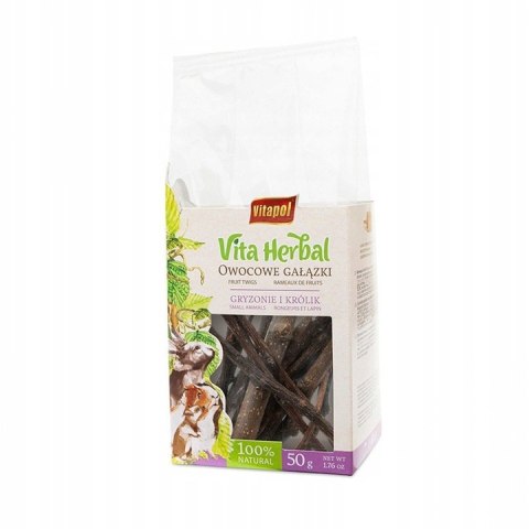 Vitapol Vita Herbal Przysmak Dla Gryzoni I Królików Owocowe Gałązki 50g Vitapol