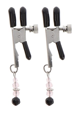Adjustable Clamps With Beads Silver Taboom