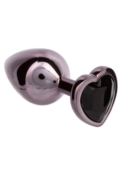Diamond Heart Plug Large Black CalExotics