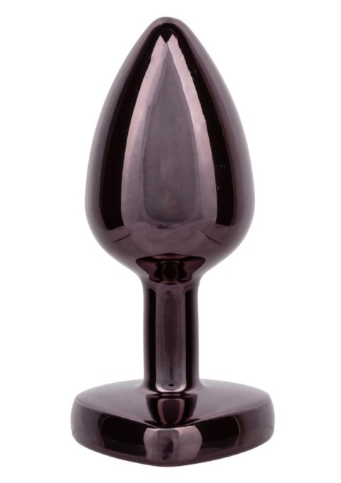Diamond Heart Plug Small Black CalExotics