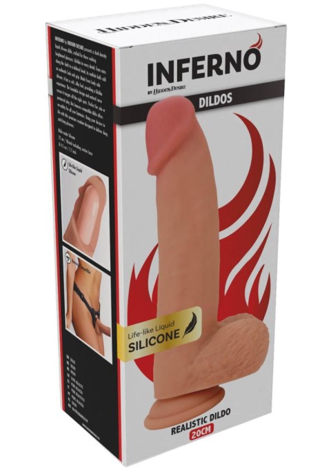 Realistic Dildo Liquid Silicone 20 cm Hidden Desire