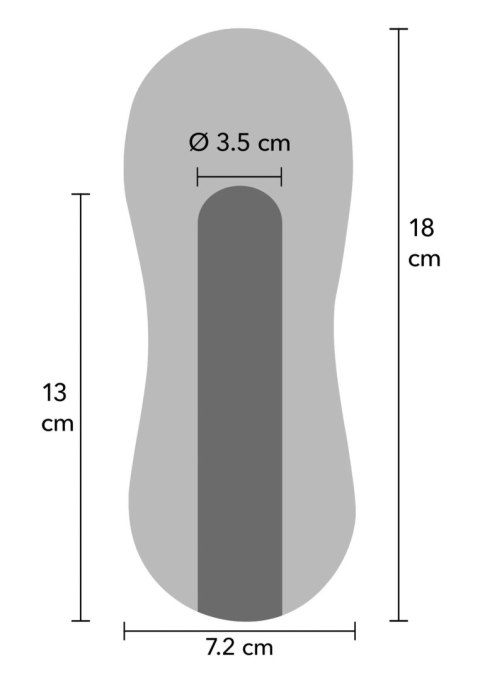 Vibrating Stroker Ass Light skin tone Hidden Desire