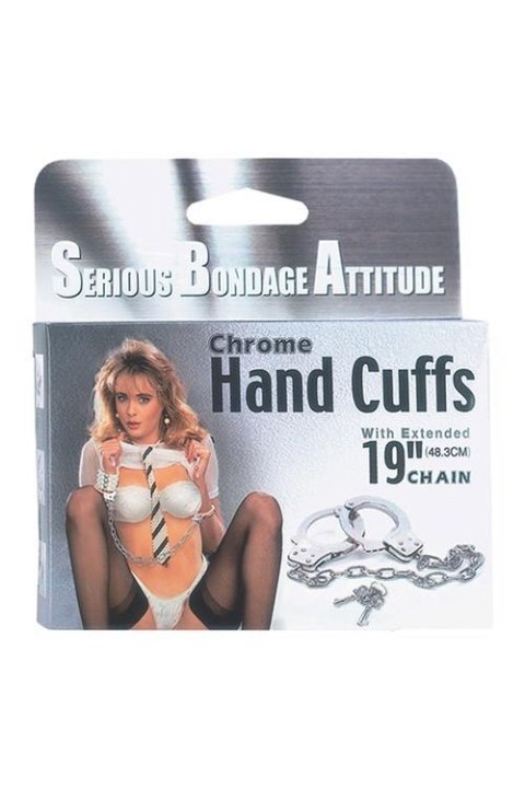 CHROME HANDCUFFS METAL HANDCUFFS W. KEY NMC