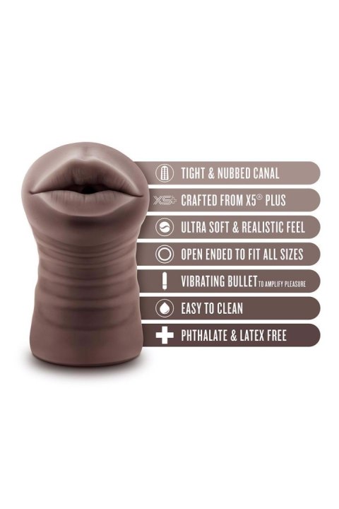 ENLUST KRYSTAL VIBRATING STROKER BROWN Blush