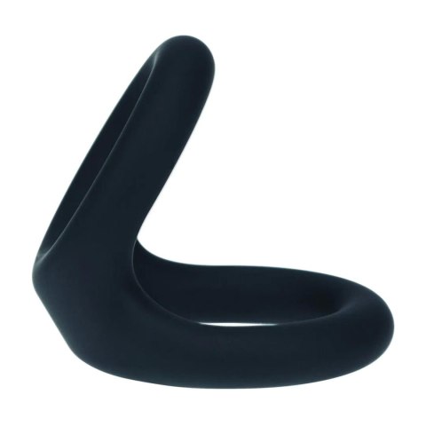 Double O Silicone Cockring - M - Black Levelz by Shots