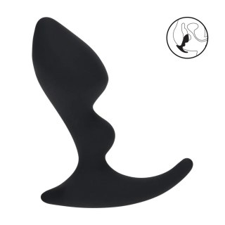 Double Ripple Silicone Prostate Massager - Black Levelz by Shots