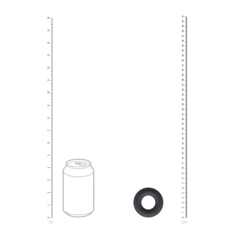 Liquid Silicone Cockring - M - Black Levelz
