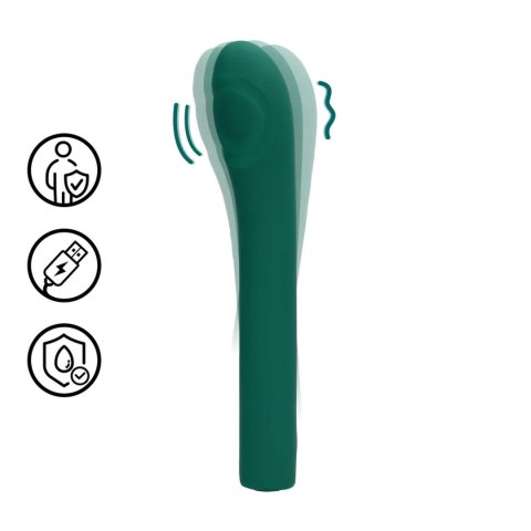 Pulse Wave G-Spot Vibrator - Green Crystal Loveline