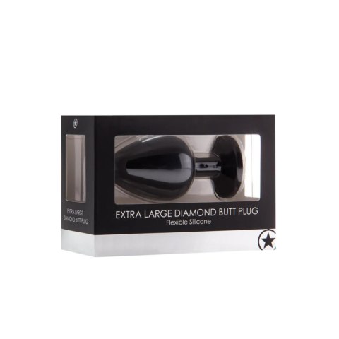 Diamond Butt Plug - Extra Large black Ouch!