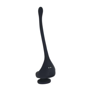 Dual Motor Silicone Cockring with Prostate Stimulator - Black Levelz by Shots