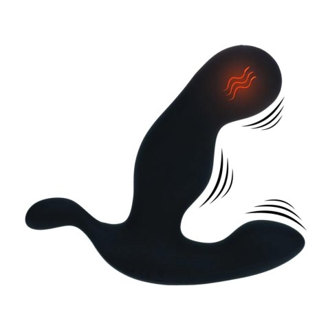 Heating and Vibrating Silicone Prostate Stimulator - Black Levelz