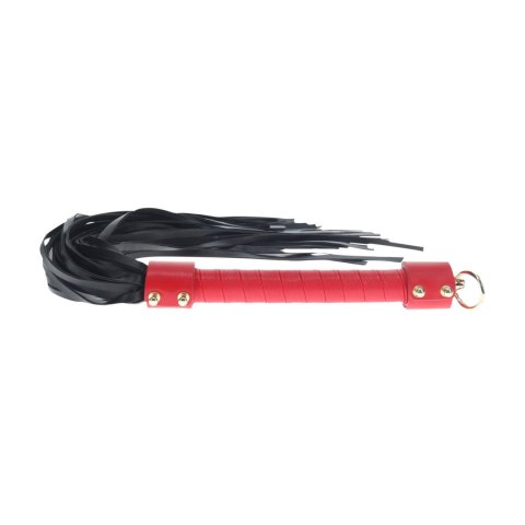 Milan Collection - Flogger - Black/Red Ouch!