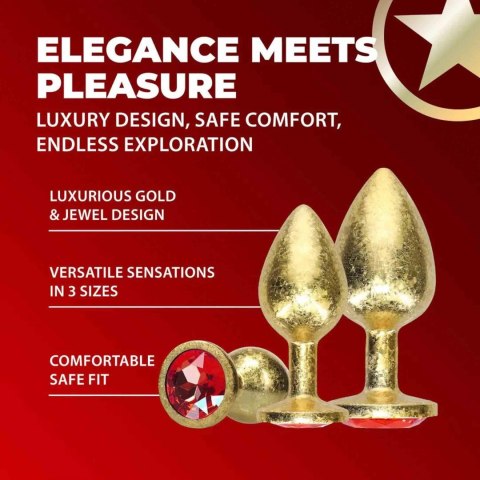 Milan Collection - Metal Anal Plug Set - Gold Ouch!
