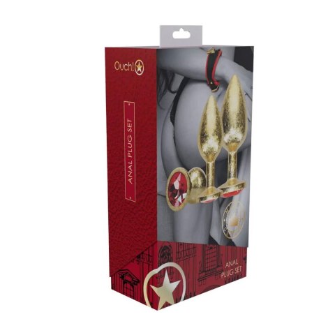 Milan Collection - Metal Anal Plug Set - Gold Ouch!