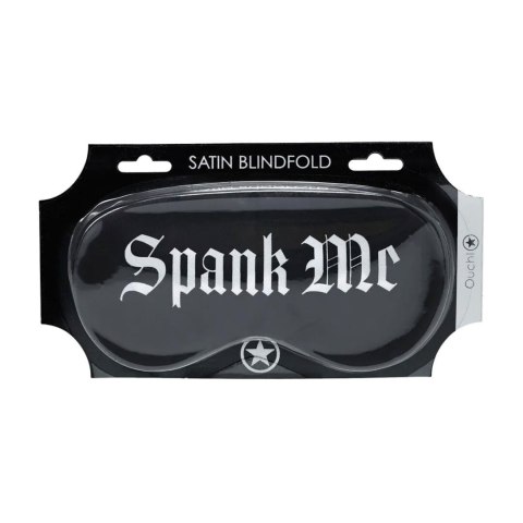 Spank Me - Printed Satin Mask Ouch!