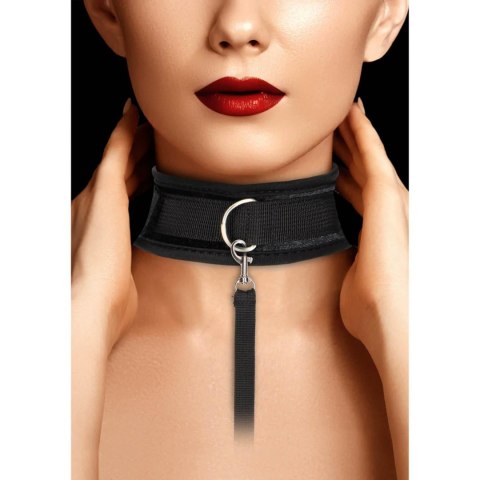Velvet Adjustable Collar with Leash Ouch!